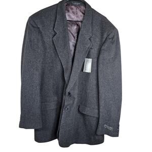 Gianfranco Ruffini Blazer Mens 52 Gray Camel Hair Wool Blend Italy 52XL Suit New